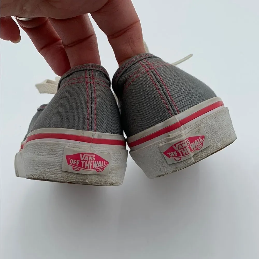 Vans Kids Sneakers Gray and Pink